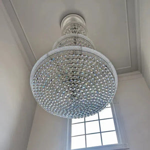 Luxury French Empire Chandelier for Villa Hall Ceiling Three-layers Crystal Light for Hotel Lobby - view 23