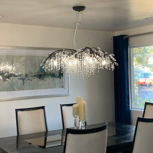 New Luxury Branch Crystal Pendant Chandelier Designer Creative Art Dining Room/Living Room Light Fixture - view 3