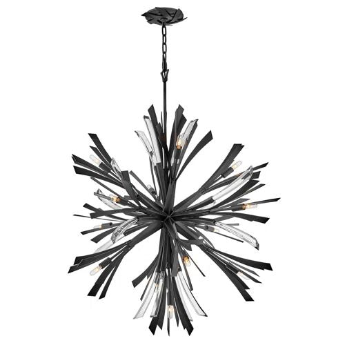 Bergamots 13 Lights  Chandelier 42"H - view 8