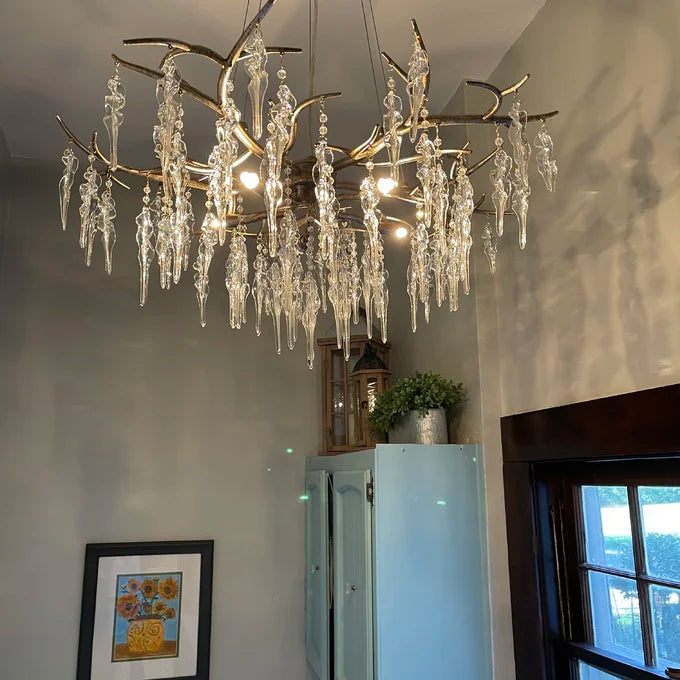 New Light Luxury Crystal Geometric Chandelier for Living Room/Dining Room/Bedroom - view 16