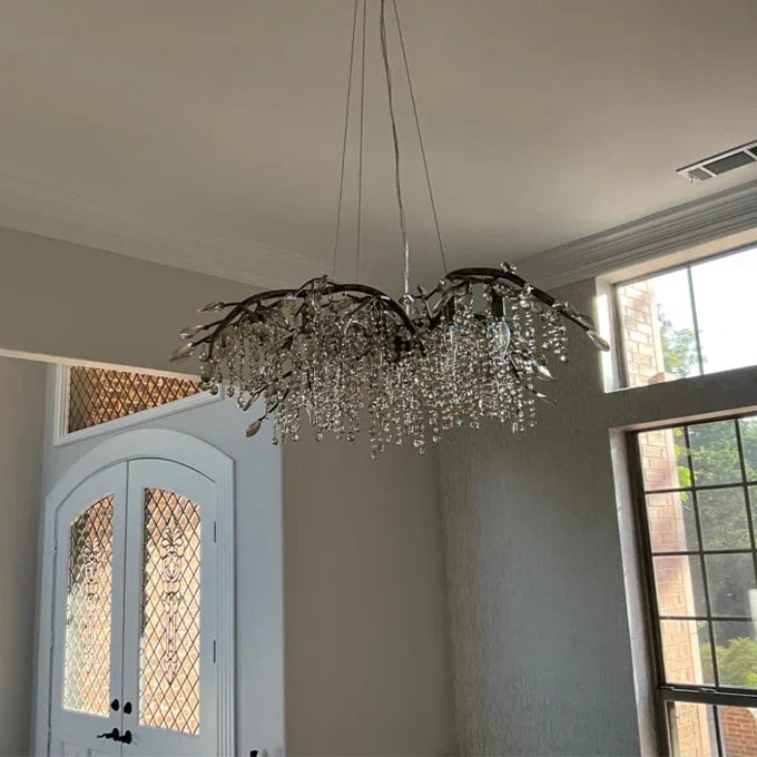 New Luxury Branch Crystal Pendant Chandelier Designer Creative Art Dining Room/Living Room Light Fixture - view 4