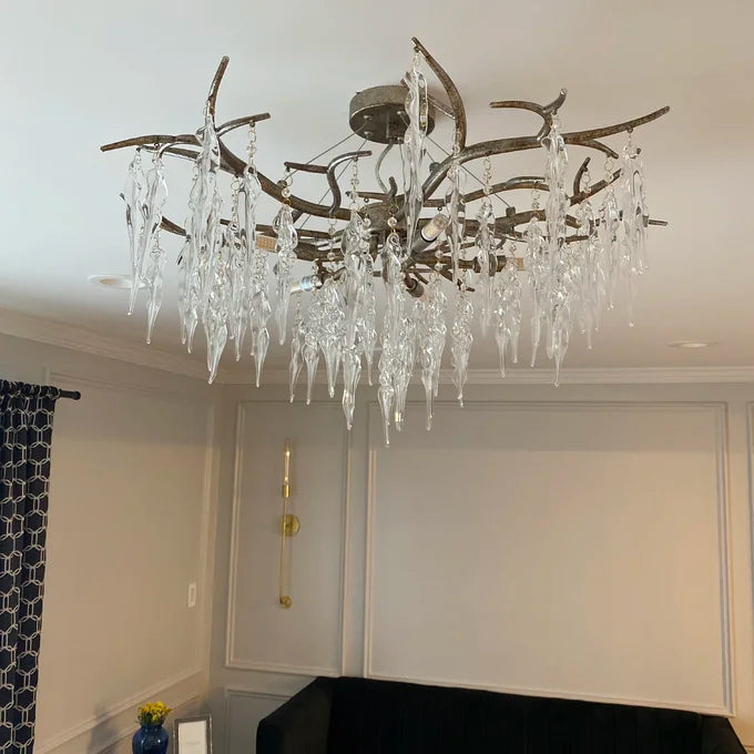 New Light Luxury Crystal Geometric Chandelier for Living Room/Dining Room/Bedroom - view 18