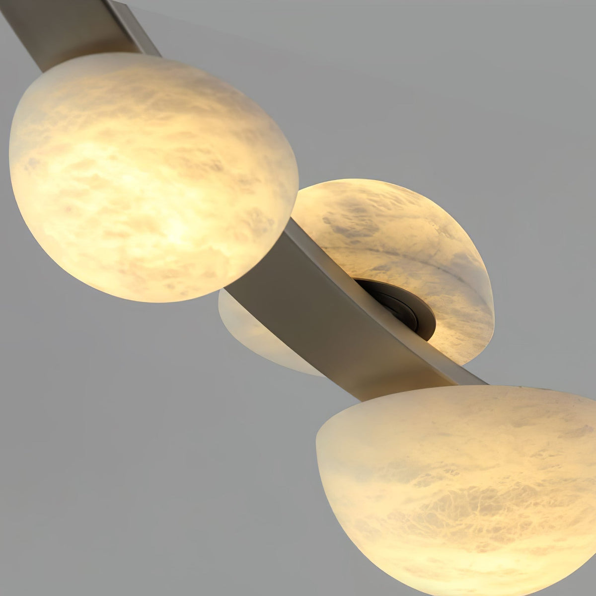 Dew Drops Alabaster LED Chandelier – Black White Warm Light