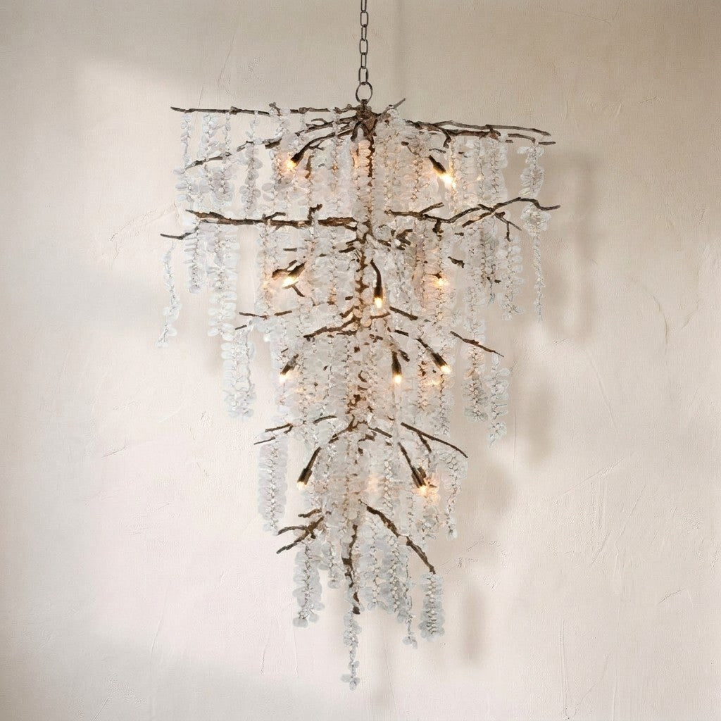 Donna 21-Light Glass Chandelier