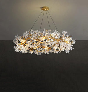 Branch Petal Crystal Round Chandelier - view 6