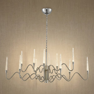 Modern Chandelier in silver