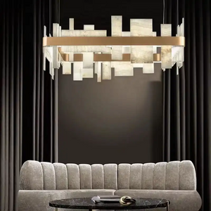 Alabaster Acropolis LED Square Chandelier - view 4