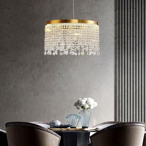 Modern Crystal Tassel Ring Chandelier - view 10