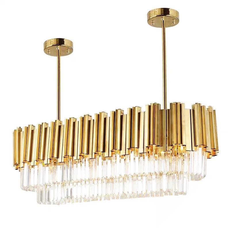 Modern Luxury Crystal Light Rod Chandelier - view 2