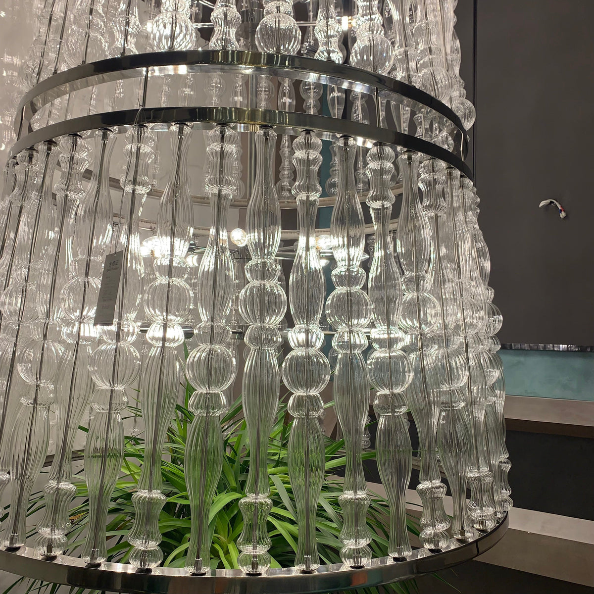 Creative Handmade Glass Cage Chandelier for Living Room/Dining Room/Staircase/Entryway/Foyer - view 3