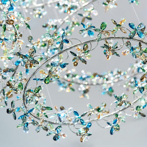 Modern Design Crystal Chandelier with Floral Crown Shape - view 4