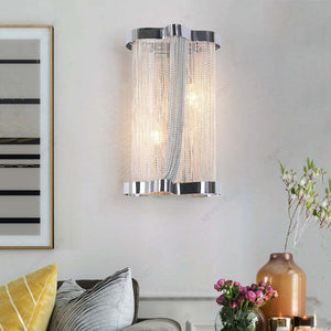 Ashley Aluminum Chain Tassel Wall Sconce, chandelier - view 10
