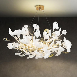 Ginkgo Chandelier Gold - view 6
