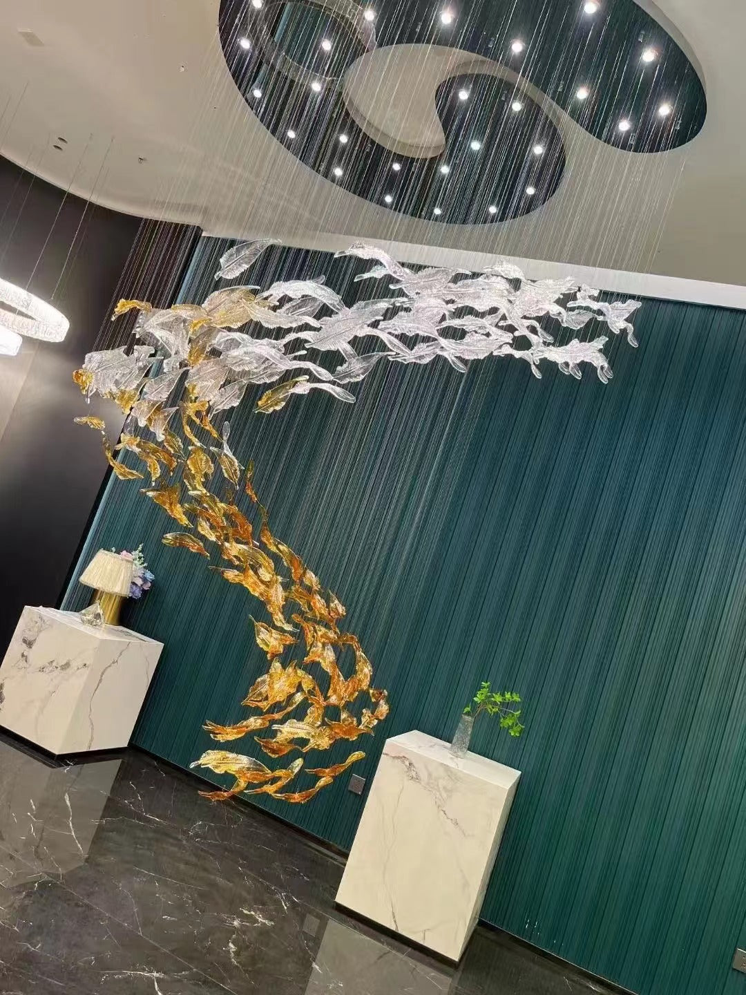 Glass Feathers Chandelier - view 56