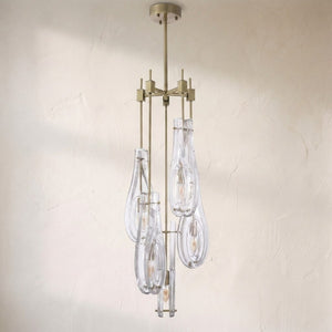Eternity Modern Brass Chandelier S/L - Brass/Bronze - view 5