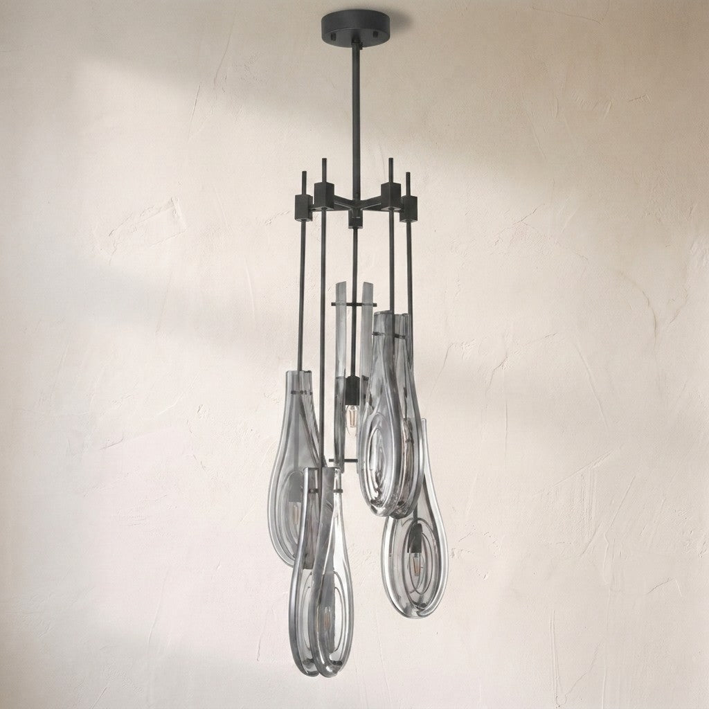 Eternity Modern Brass Chandelier S/L - Brass/Bronze