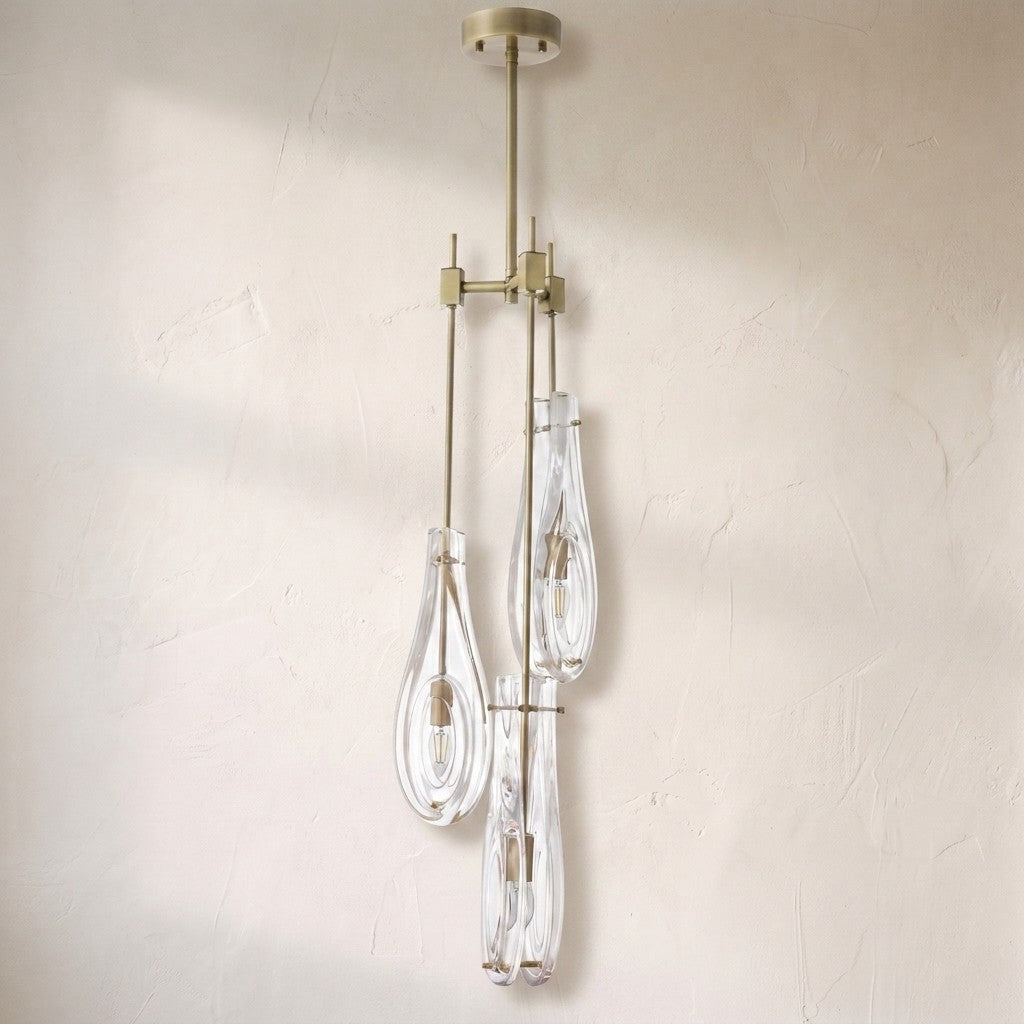 Eternity Modern Brass Chandelier S/L - Brass/Bronze - view 6
