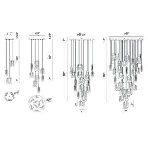 Solara Glass Chandelier - view 2