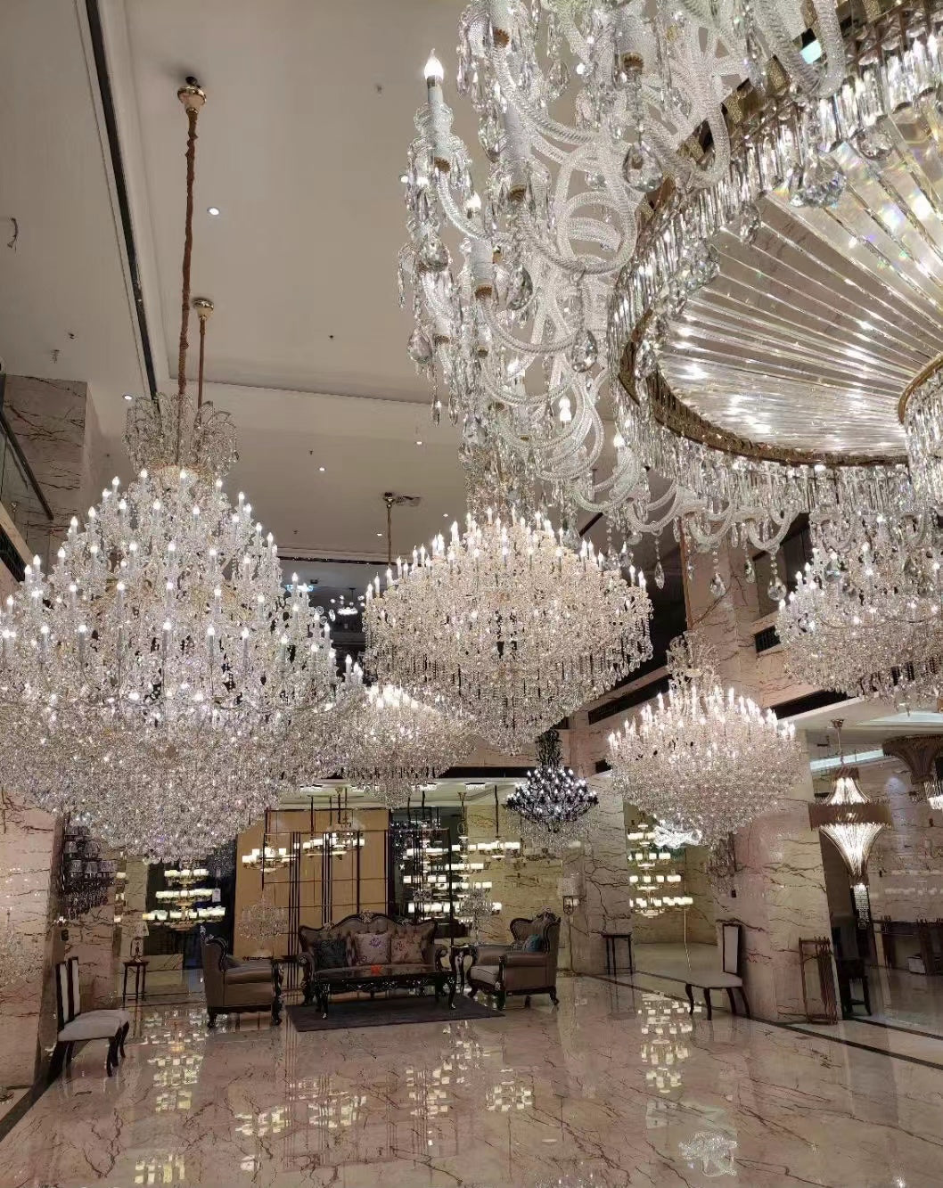 Extra Large Multi-tiered Candle Light  Crystal Chandelier for Hotel/Restaurant - view 12