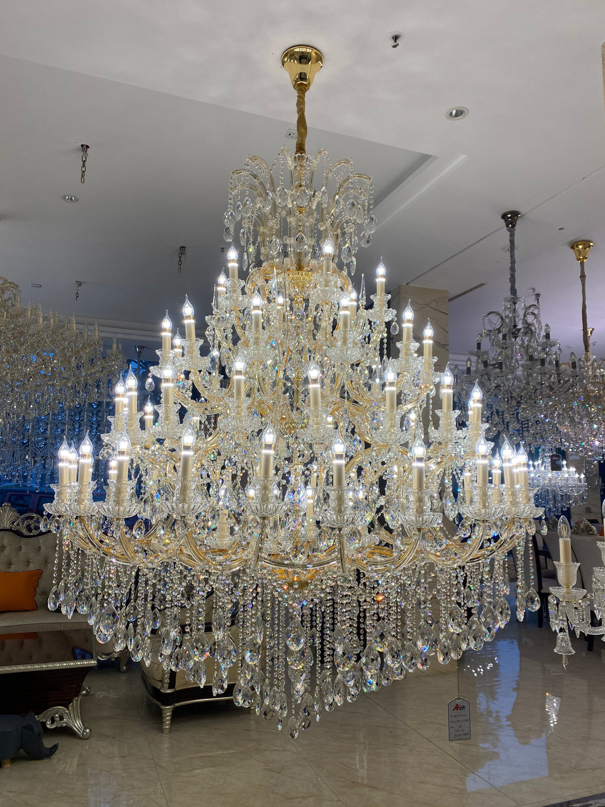 Extra Large Multi-tiered Candle Light  Crystal Chandelier for Hotel/Restaurant - view 23