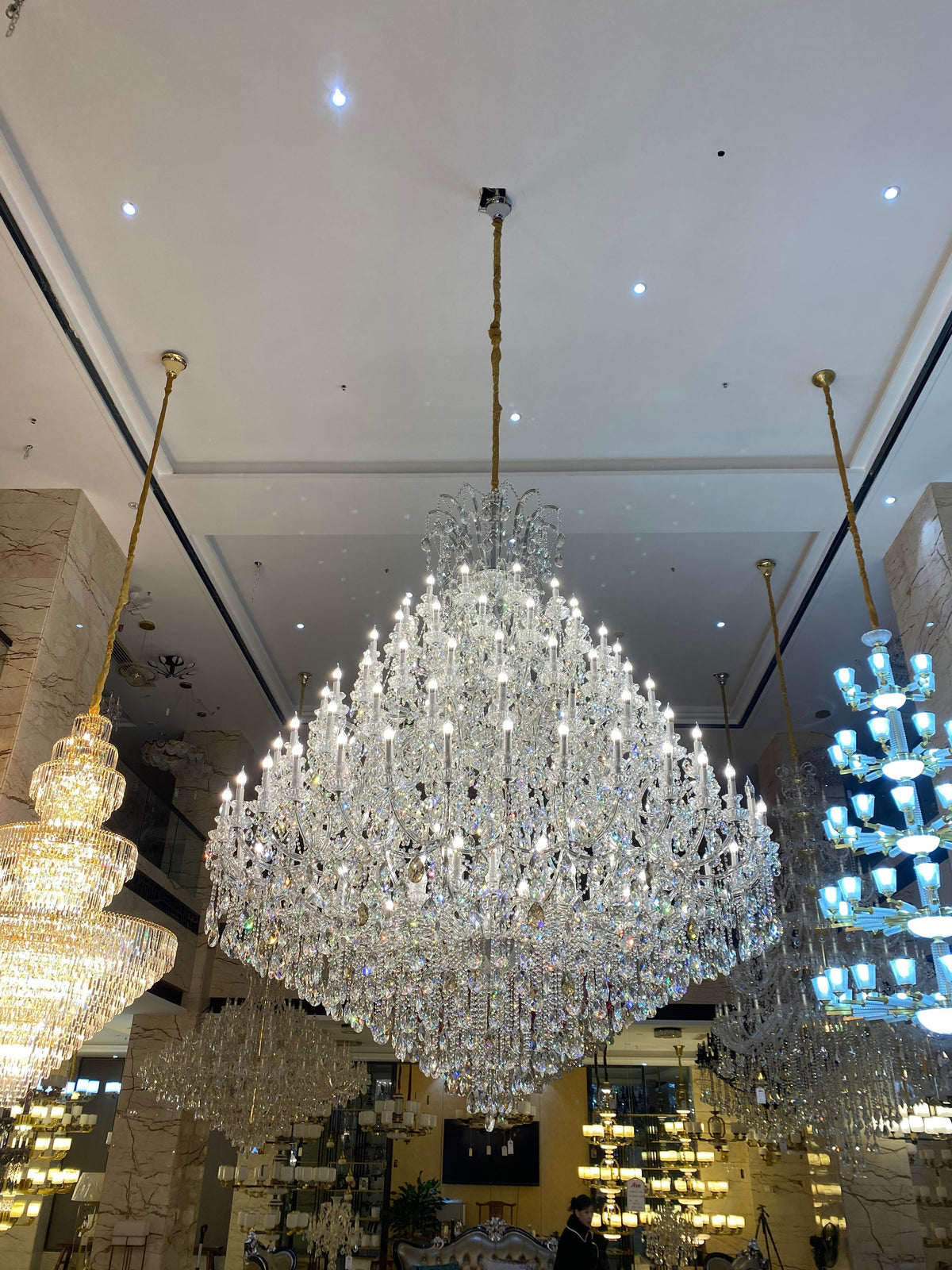 Extra Large Multi-tiered Candle Light  Crystal Chandelier for Hotel/Restaurant - view 8