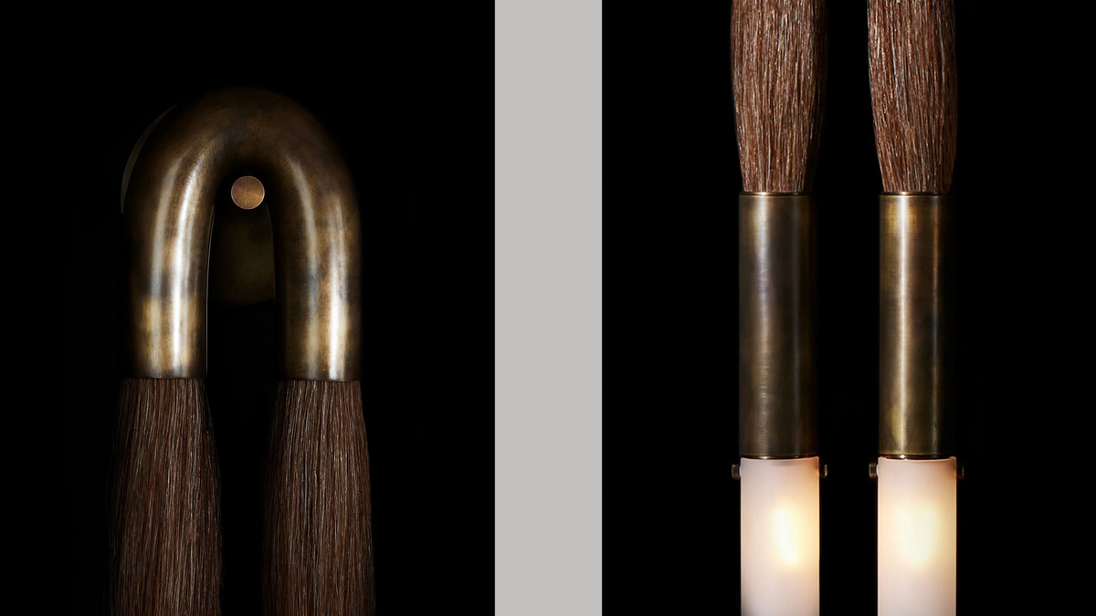 Horsehair Wall Sconce 30''H, chandelier - view 6