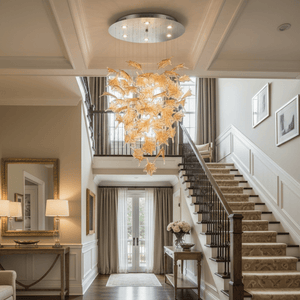 Multicolor Crystal Spiral Maple Leaf Chandelier - view 58