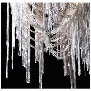 Liz Luxury Aluminum Chain Tassel Chandelier - view 11