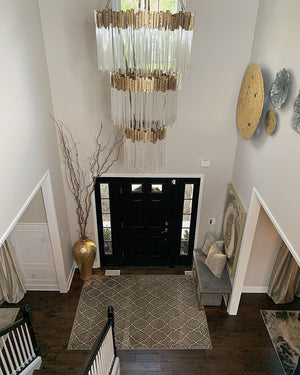Large Elegant Multi-layers Glam Glass Chandelier for High-ceiling Staircase/Entryway/Living/meeting Room - view 16