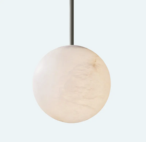 Theseus Alabaster Modern Ball Pendant Light - view 10