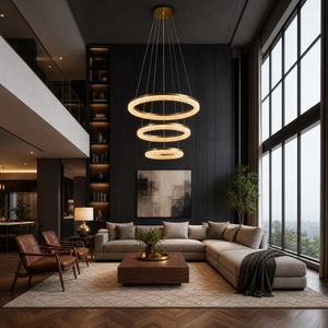 Flourish Modern Sculptural Pendant Light, crystal - view 3