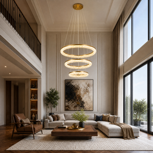 Flourish Modern Sculptural Pendant Light, crystal - view 4