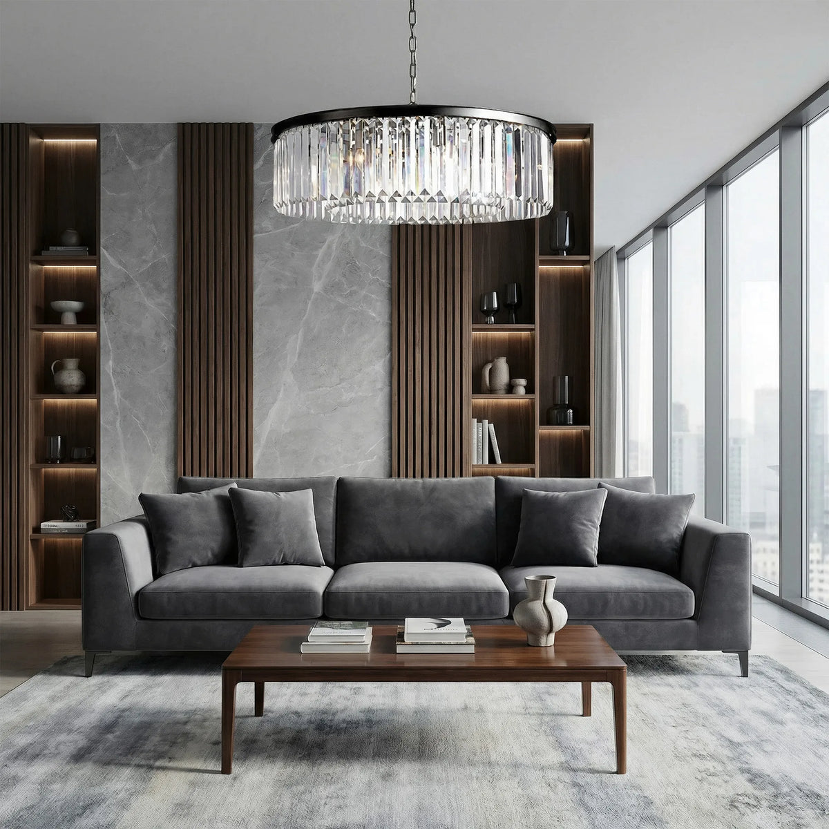 Leyland Round Chandelier - view 2