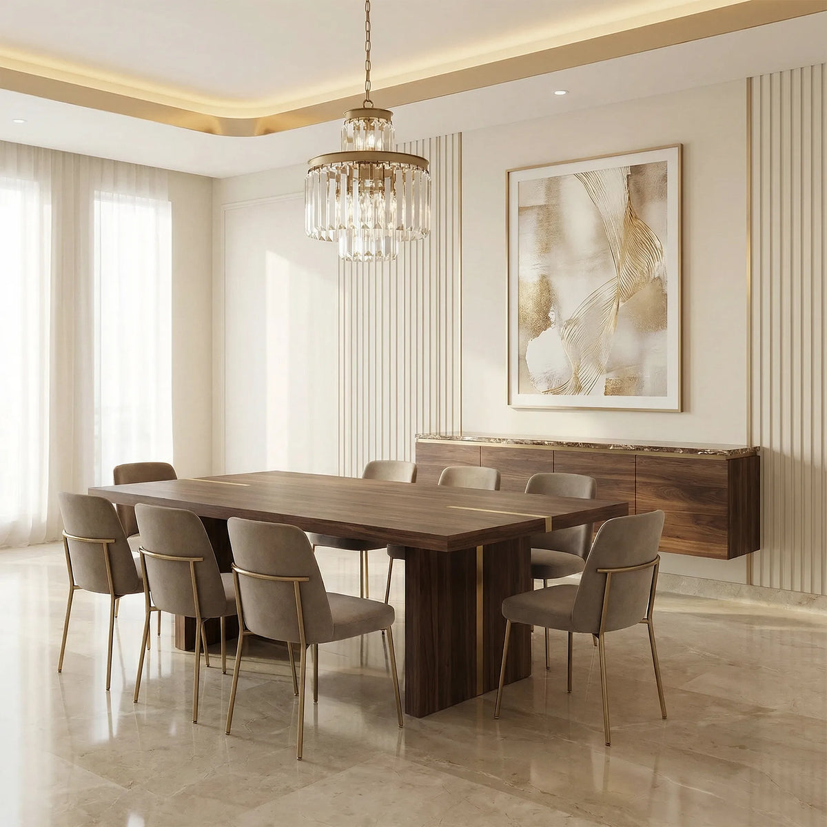 Leyland 6 Light Chandelier - view 4