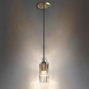 Chapt Crystal Shade Pendant Light, K9 crystal in brass - view 10
