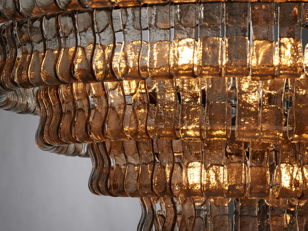 Glacien Round Glass Chandelier - view 10