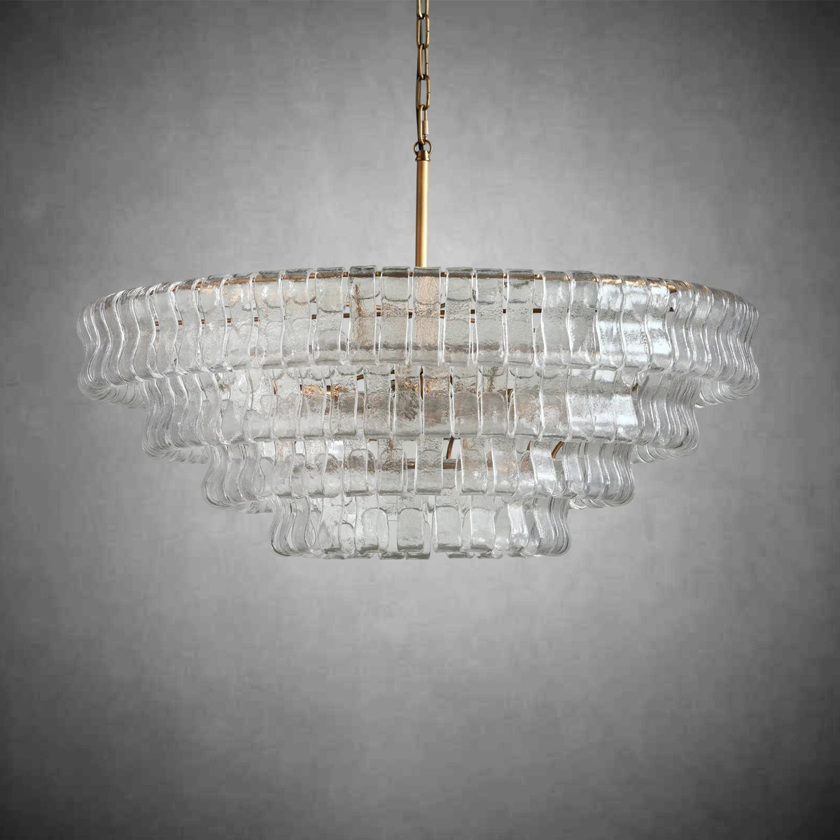 Glacien Round Glass Chandelier - view 12