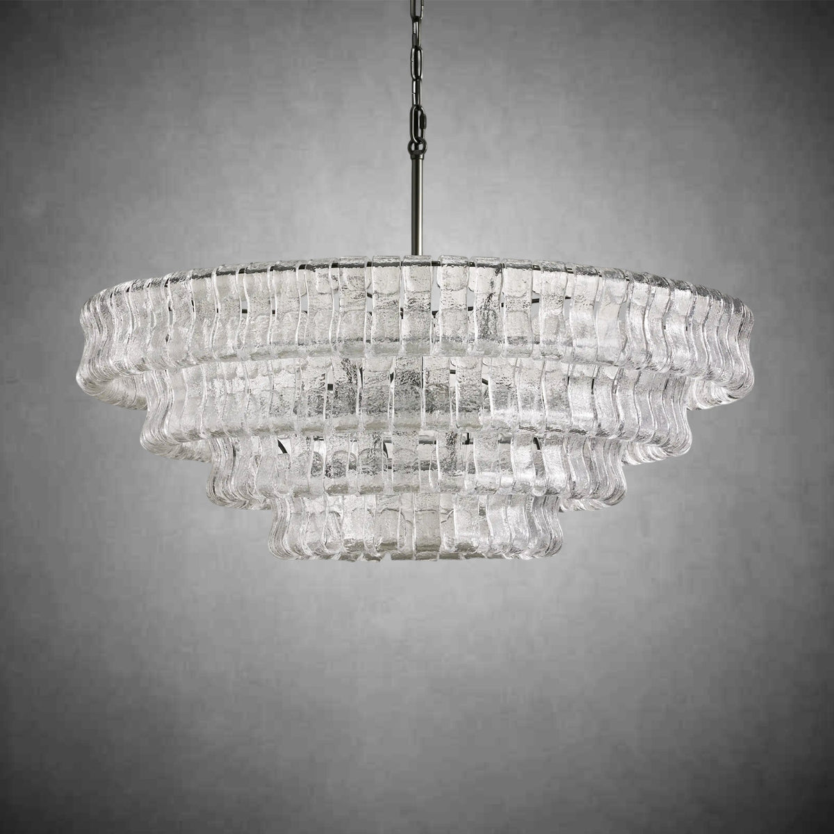 Glacien Round Glass Chandelier - view 14
