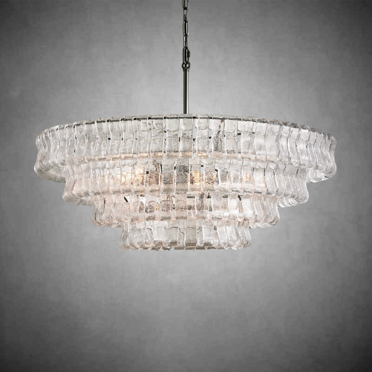 Glacien Round Glass Chandelier - view 15