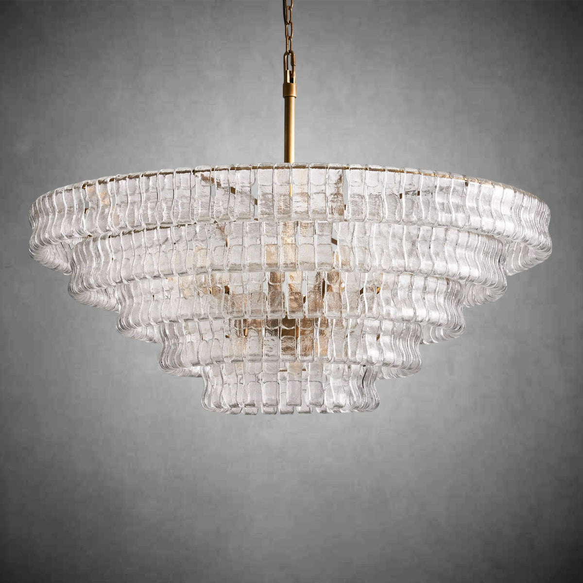 Glacien Round Glass Chandelier - view 18