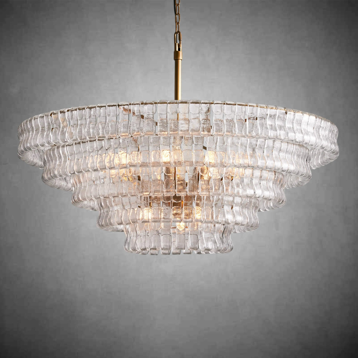 Glacien Round Glass Chandelier - view 19