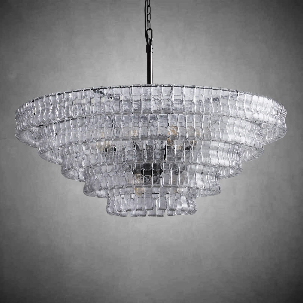 Glacien Round Glass Chandelier - view 22