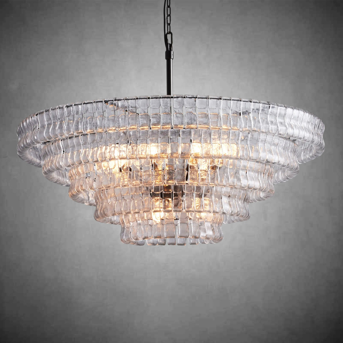 Glacien Round Glass Chandelier - view 23