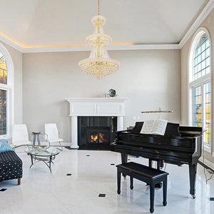 Luxury French Empire Chandelier for Villa Hall Ceiling Three-layers Crystal Light for Hotel Lobby - view 4