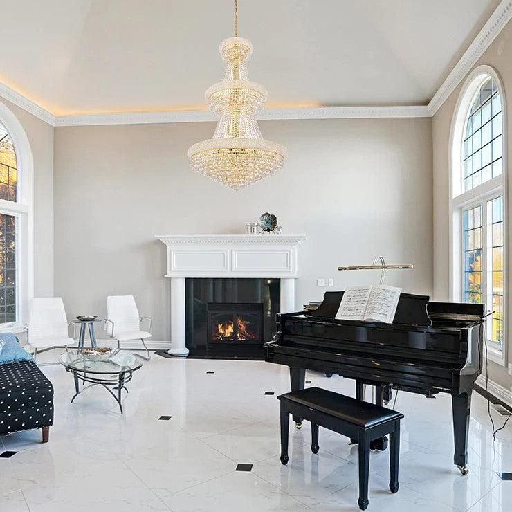 Luxury French Empire Chandelier for Villa Hall Ceiling Three-layers Crystal Light for Hotel Lobby - view 4