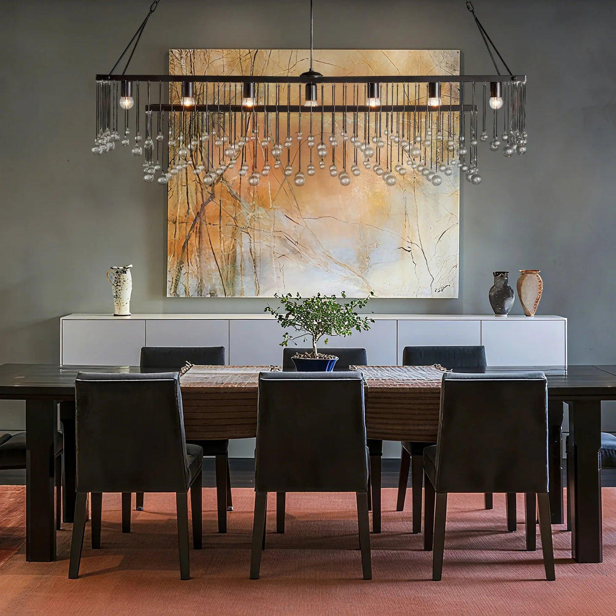 Aubrey Rectangular Chandelier 47''60'' - view 5