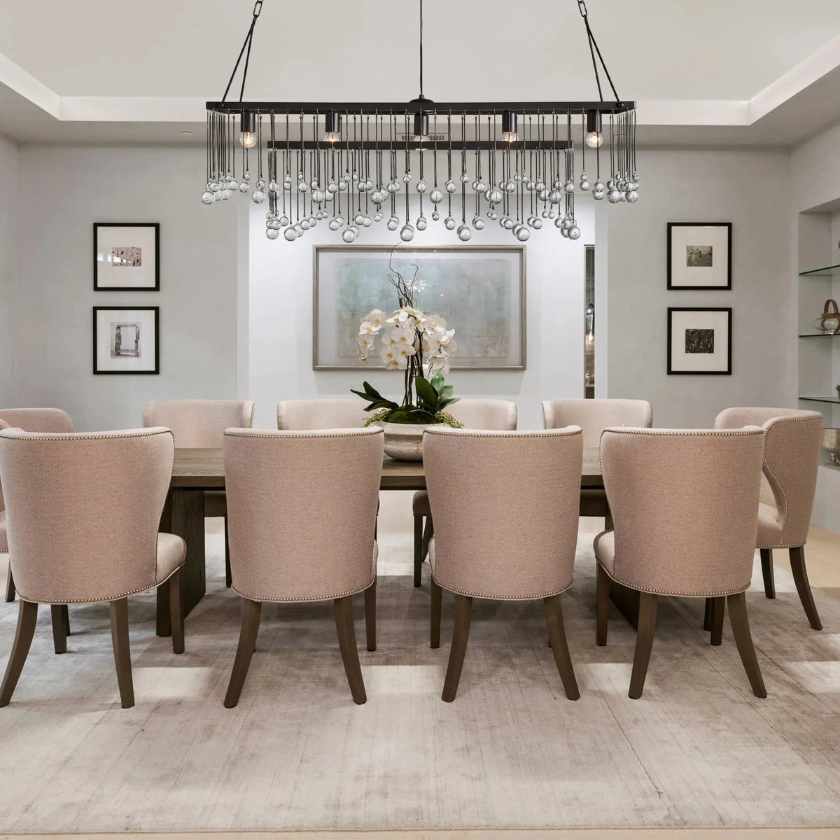 Aubrey Rectangular Chandelier 47''60'' - view 2