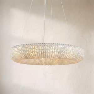 Halos Crystal Round LED Chandelier 41"