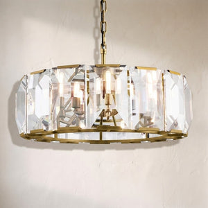Harlew Crystal Round Chandelier 31"