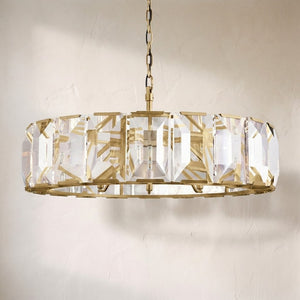 Harlew Crystal Round Chandelier 43"